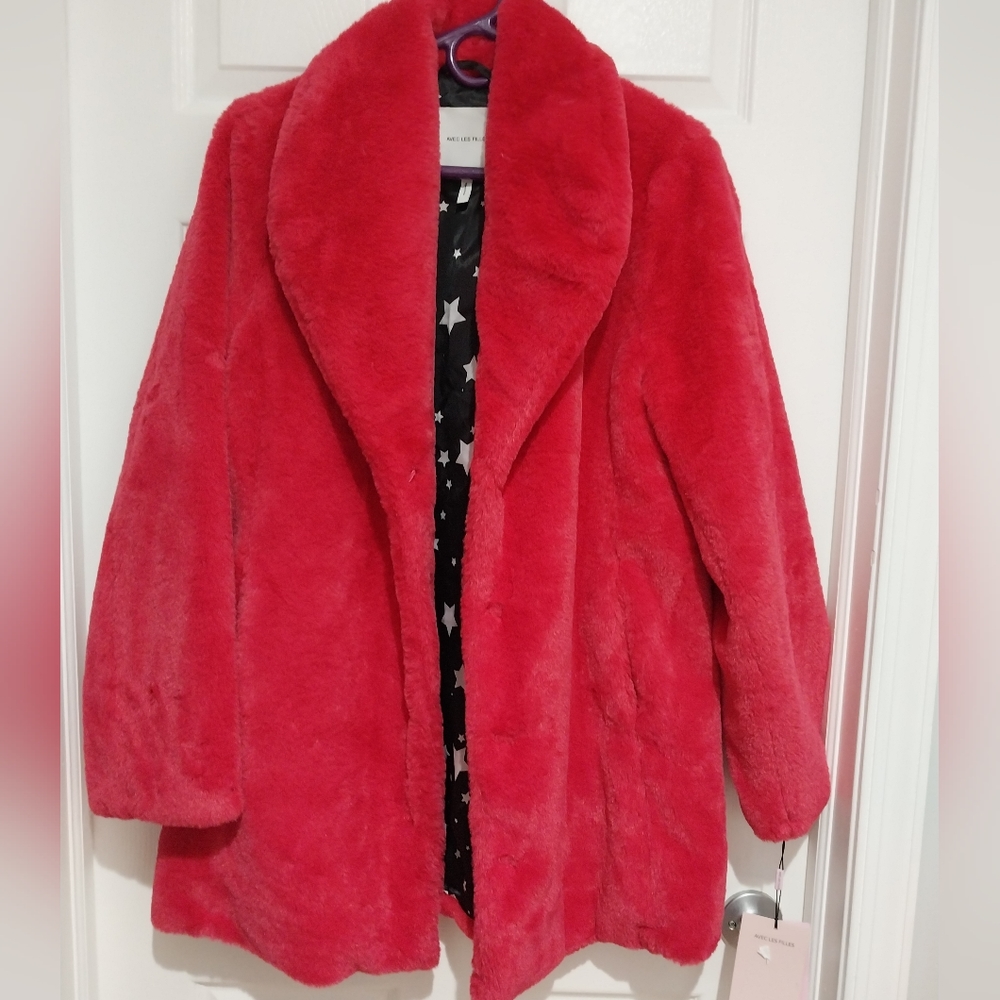 Avec Les Filles coat vibrant pink color 💗 size medium